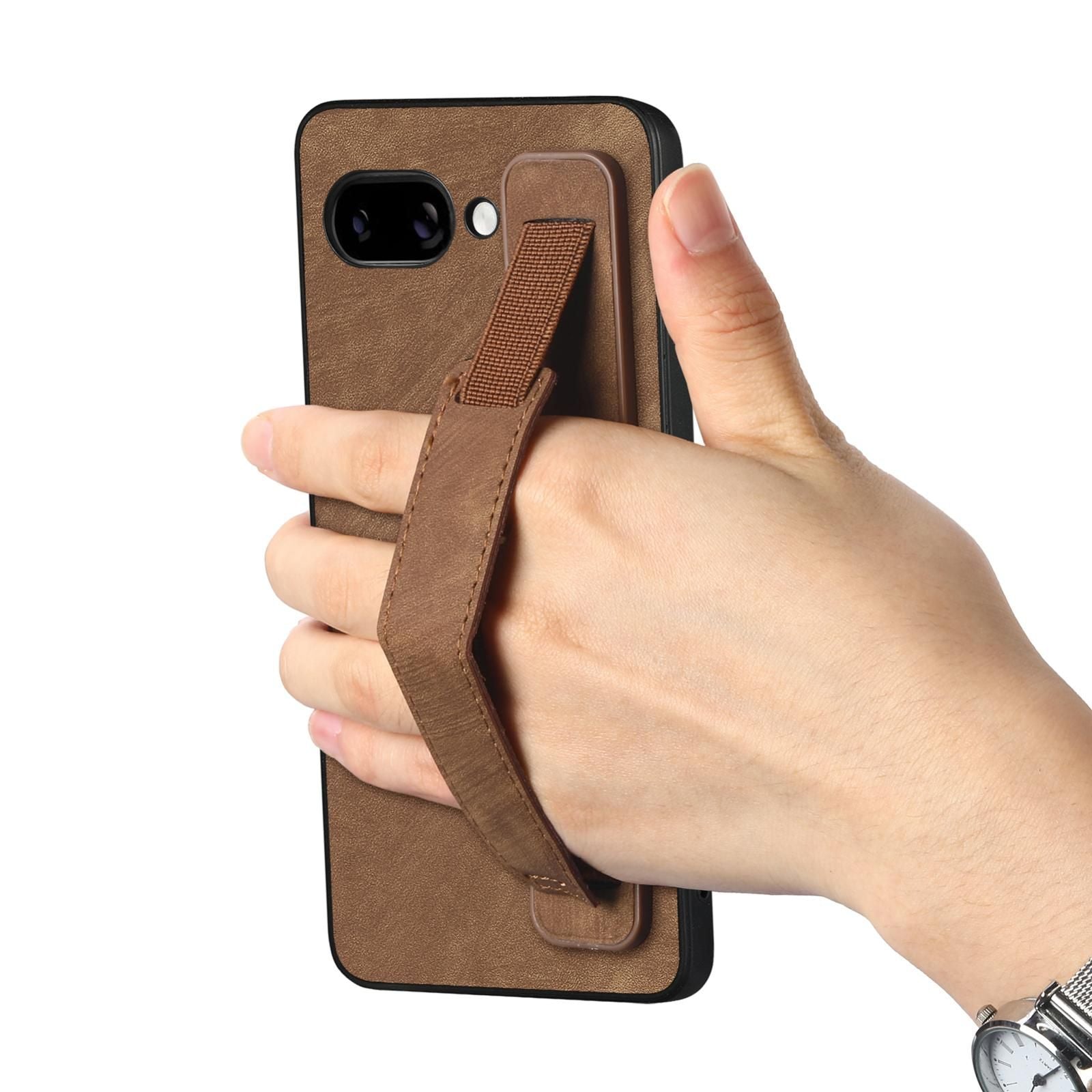 Retro Wristband Leather Case For Google Pixel 9a