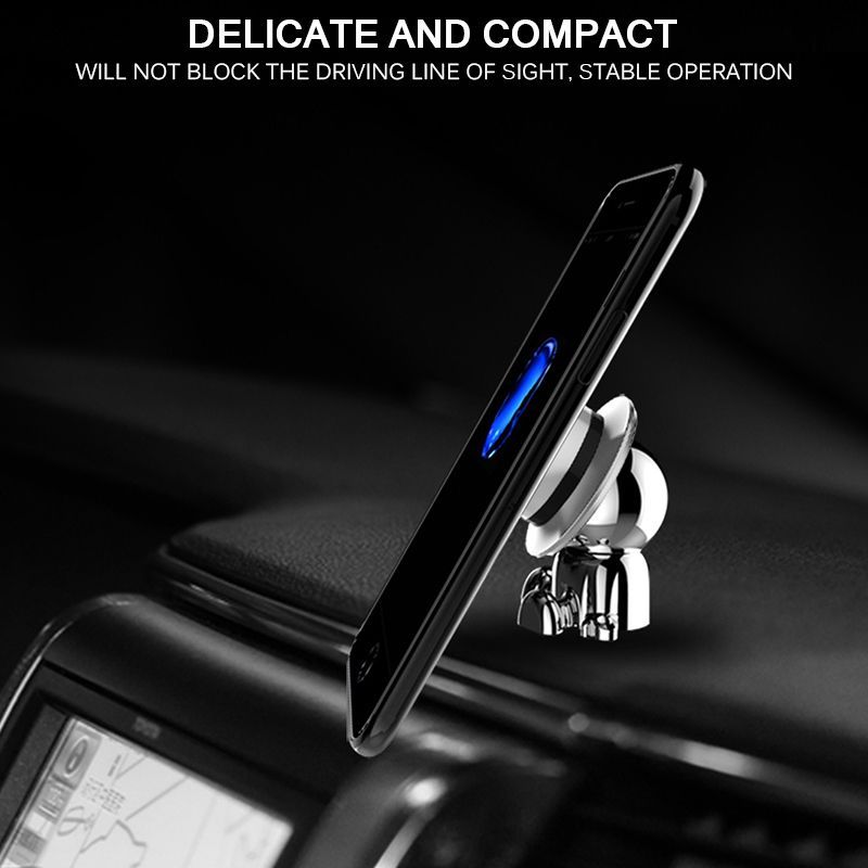 Magnetic Cell Phone Holder Universal Car Mount Phone Stand With Doll Shape 360 Degree Rotation