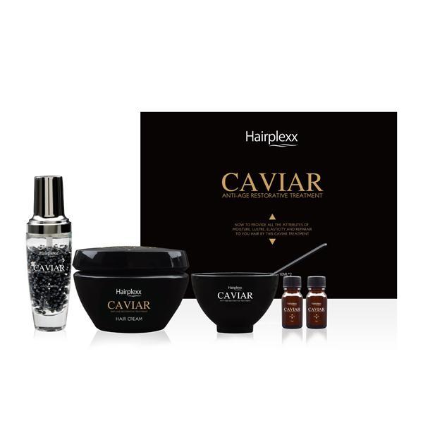مجموعة Hairplexx الفاخرة للعناية بالشعر بالكافيار