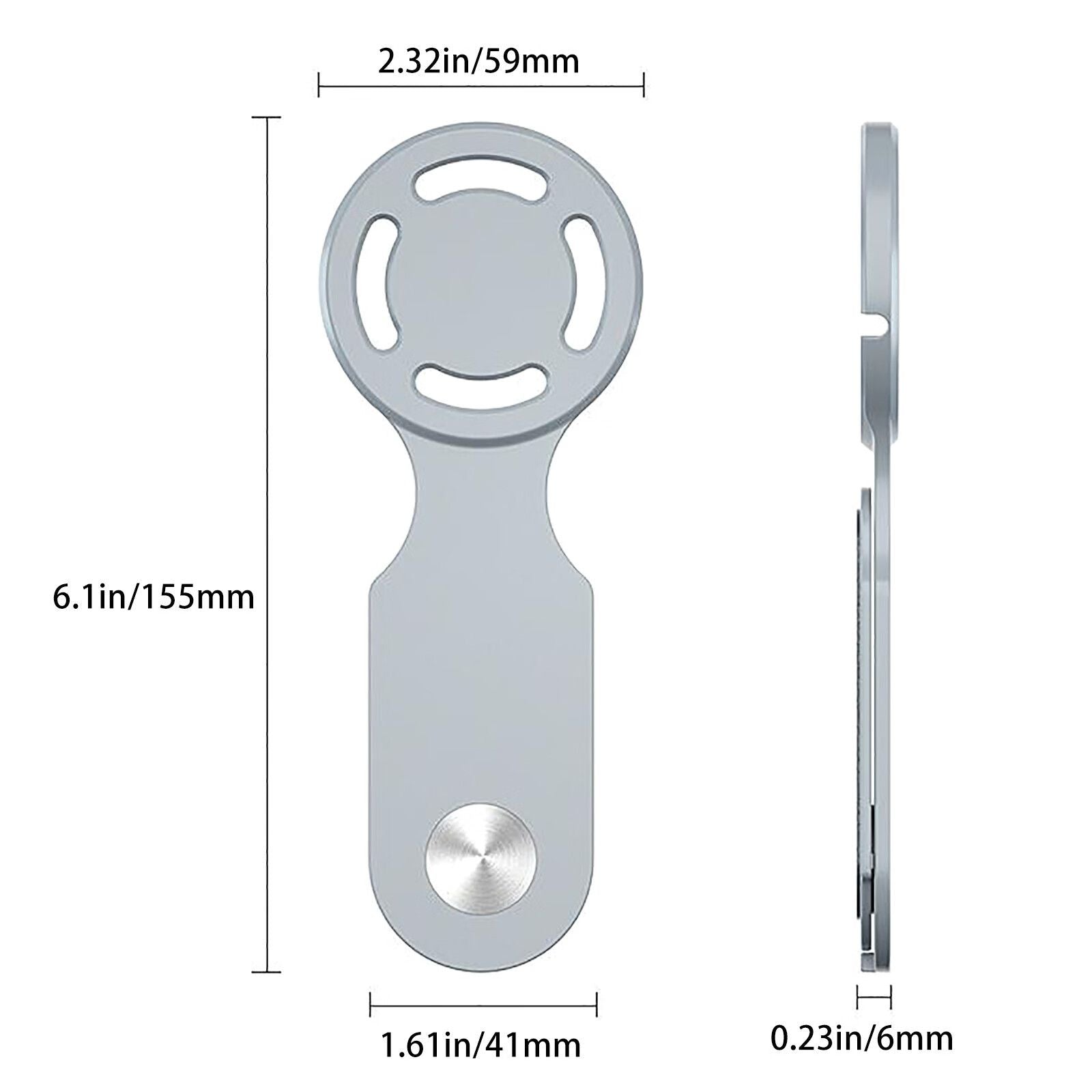 Side Screen Phone Mount Magnetic Laptop Phone Holder With Wireless Charging