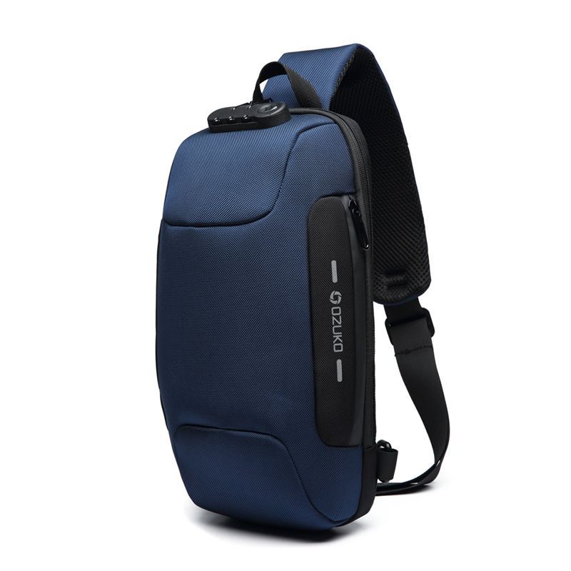 Men Crossbody Bag Anti Theft Shoulder Messenger Bag Waterproof Chest Backpack
