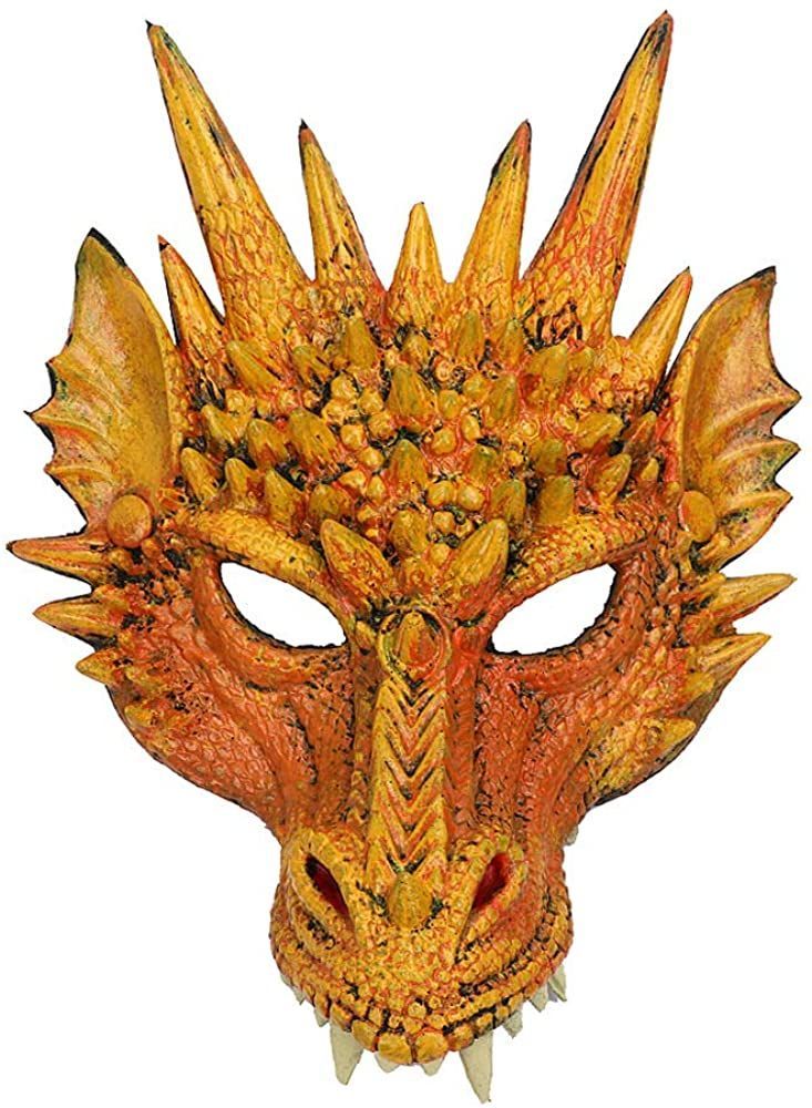 3D Dragon Mask Halloween Party Costume Cosplay for Adult Scary Animal Masks