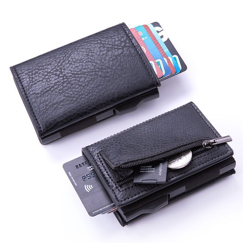 Credit Card Holder Wallets RFID Slim Mens Wallet PU Leathe Card Holder