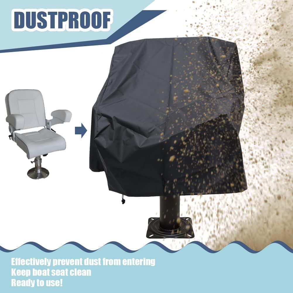 Boat Seat Cover Waterproof Captain Chair Cover Fishing Chair Protective Cover
