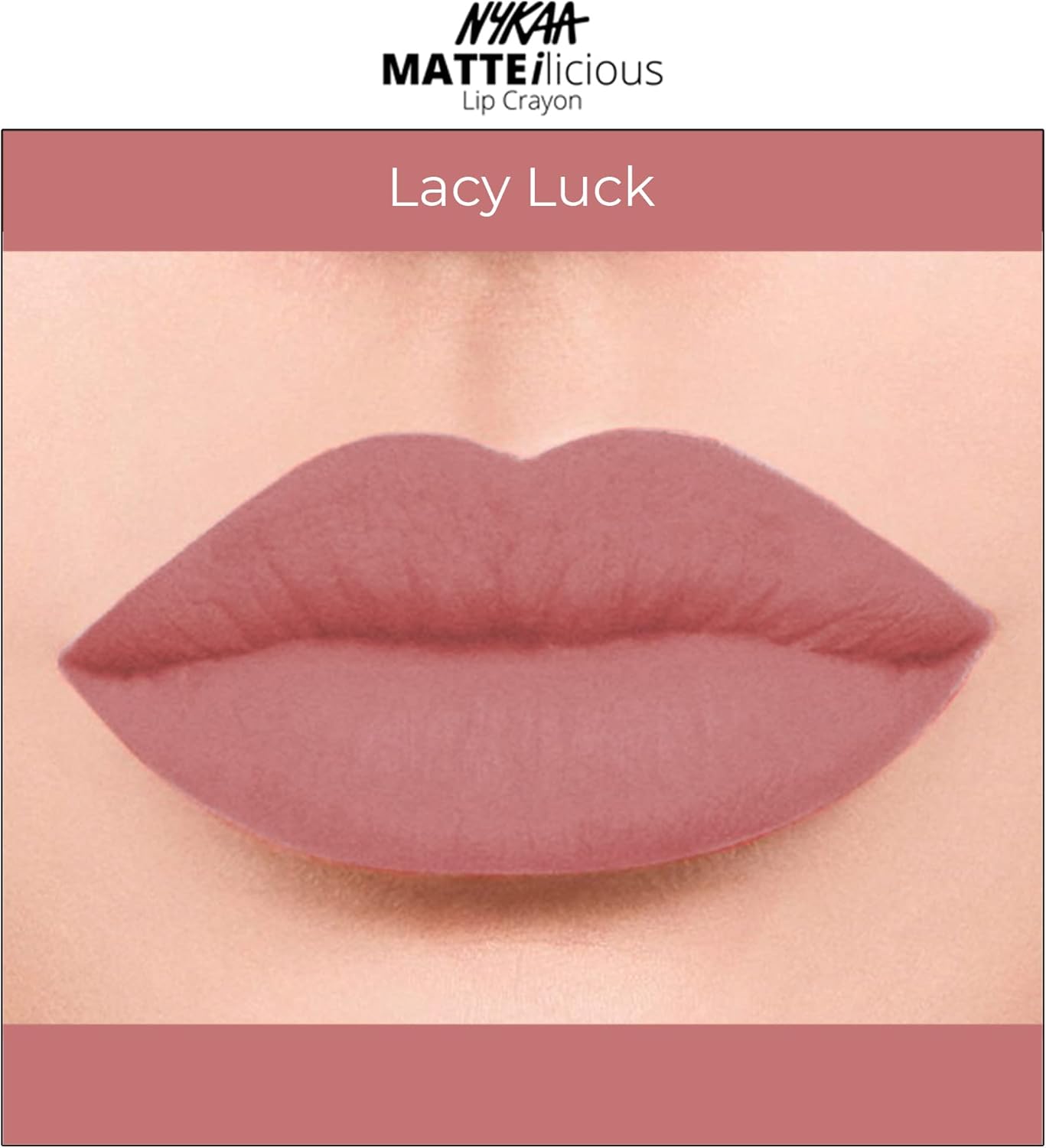 Nykaa Matteilicious lip crayon  Lacy Luck 10