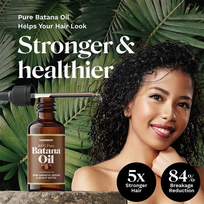 Hair Growth Serum, Natural Scalp Detox Oil, Nourishing Repair Hair Care Oil 30ml With Gift Box