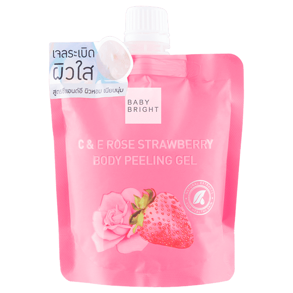 C & E ROSE STRAWBERRY جل مقشر للجسم 200 مل BABY BRIGHT (B)
