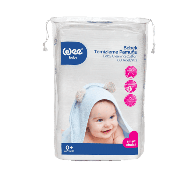 Weebaby Baby Cleaning Cotton, 60 Pcs, 321
