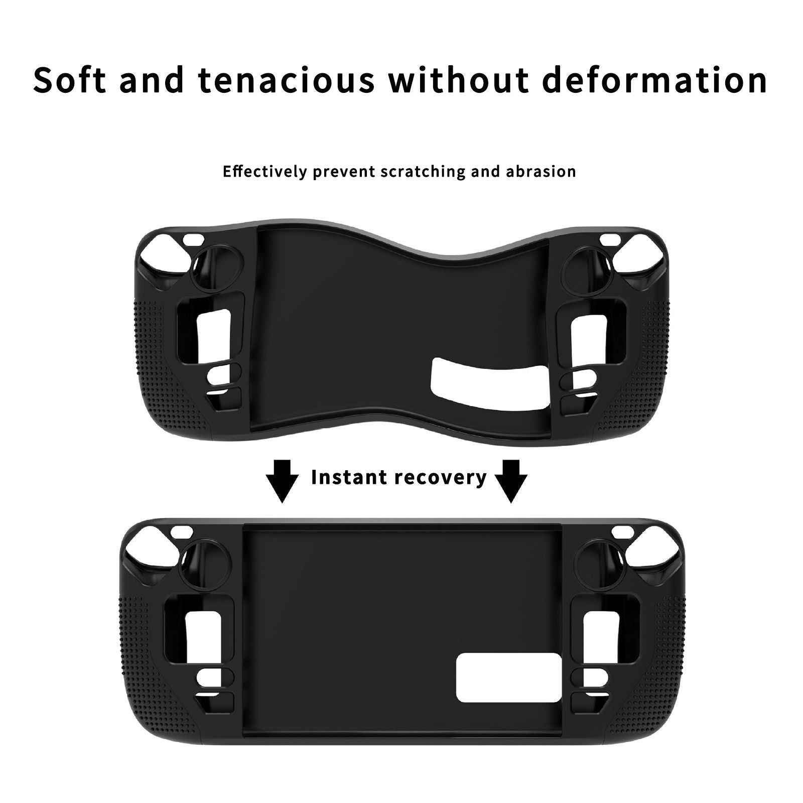 Silicone Game Console Case Anti Slip Protective Cover For Steam Deck