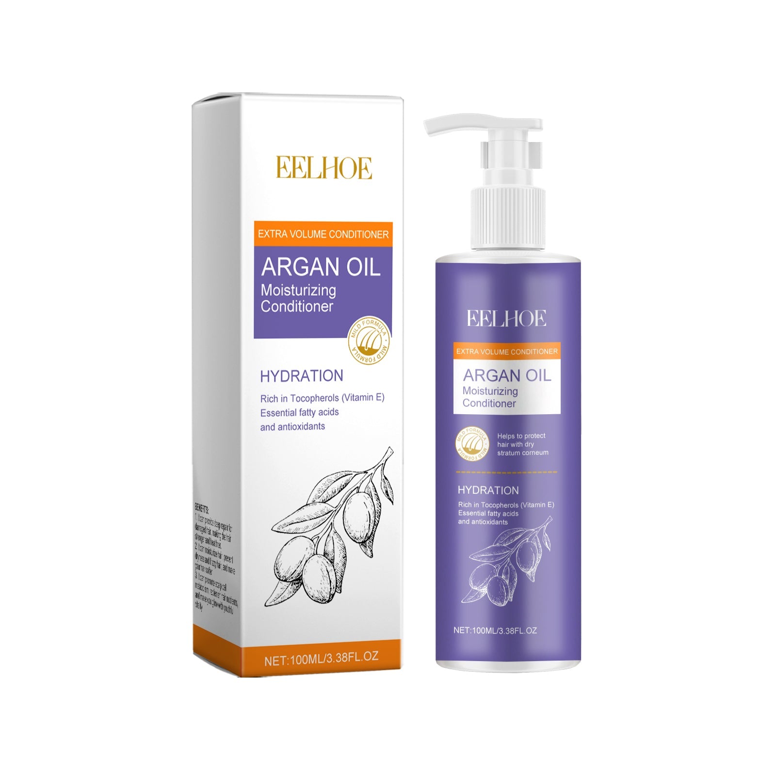 Argan Oil Hair Conditioner for Volume, Moisture, Shine, and Damage Repair ,100ml