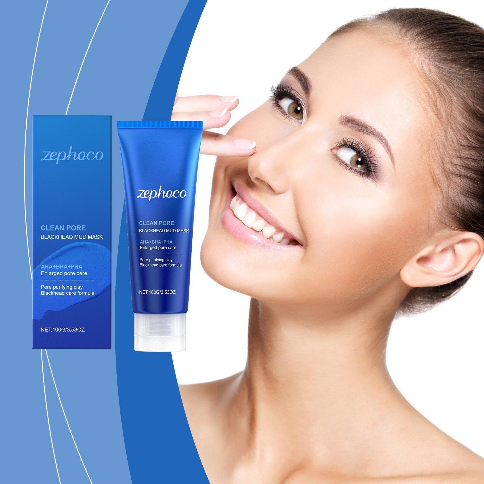 Blackhead Mud Mask, Facial Cleansing, Pore Tightening, Hydrating, Clear Skin ,100g