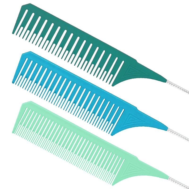 3Pcs Professional Rat Tail Comb Set for Hair Styling
