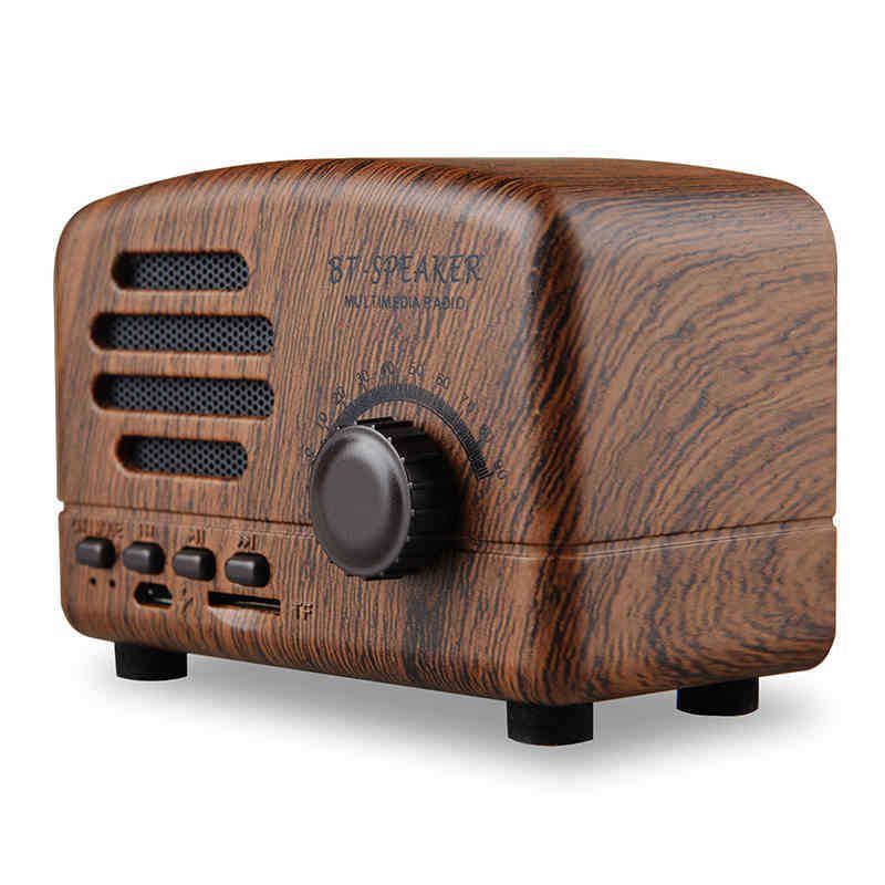 Retro Bluetooth Speaker Portable Wireless Stereo Speaker Mini Vintage AM FM Radio