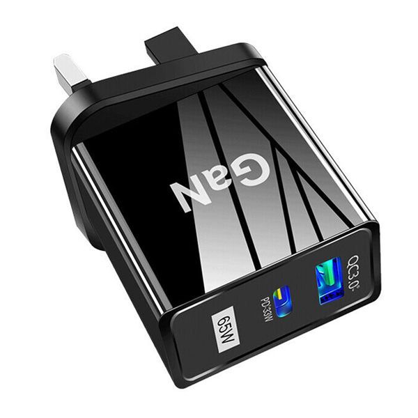 65W Gallium Nitride Charger GaN Charger PD Fast Charging Power Adapter