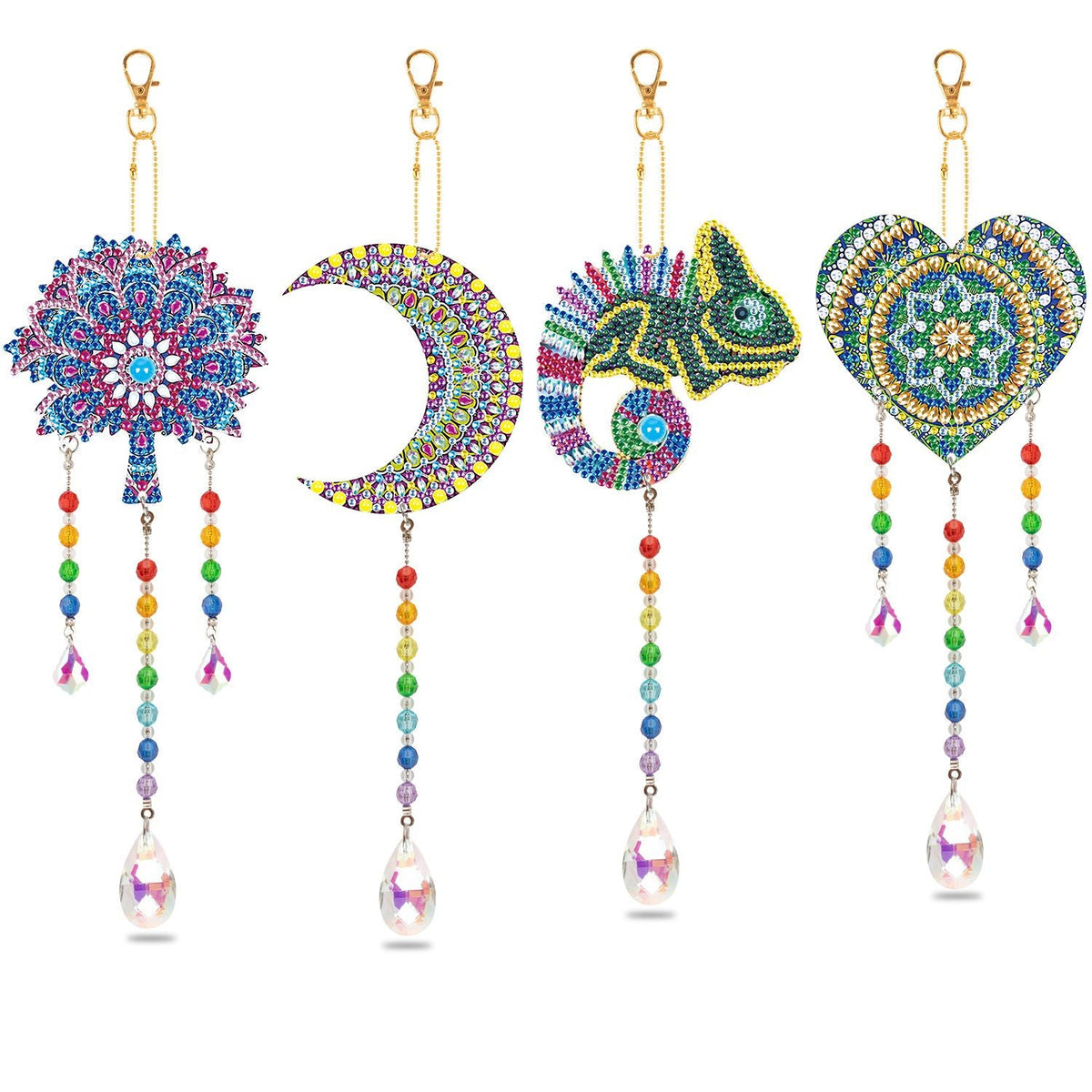 Crystal Craft Wind Chime 5D Double Sided DIY Diamond Art Painting Hanging Decor
