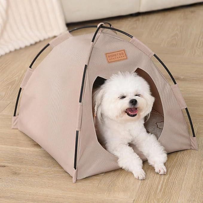 Cat Teepee Cave Pet Tent House Teepee Foldable Puppy Bed Cat Shelter
