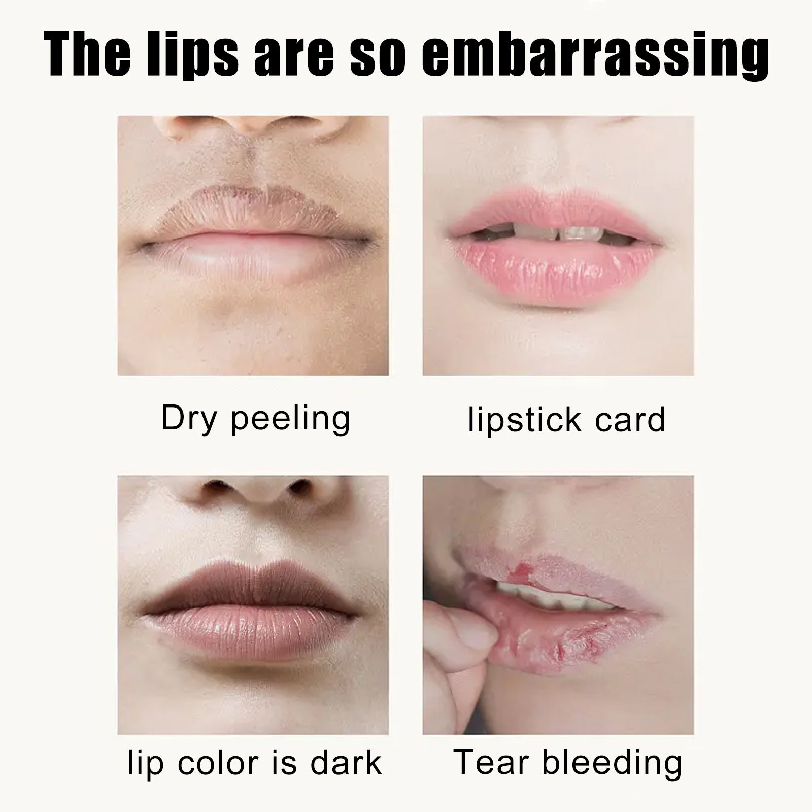 Cherry Crystal Lip Mask for Moisturizing and Fading Lip Lines, Hydrating, Softening, Anti-Aging ,40g