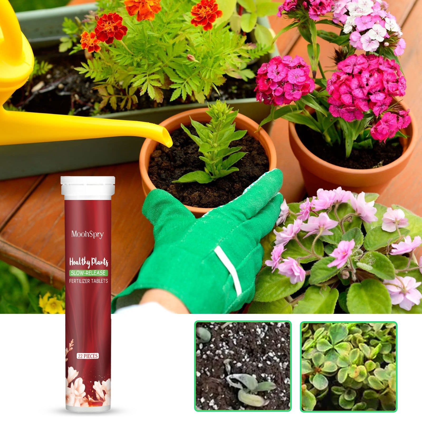 Boost Plant Growth with Organic Fertilizer Tablets, Slow-Release, Eco-Friendly ,22pcs
