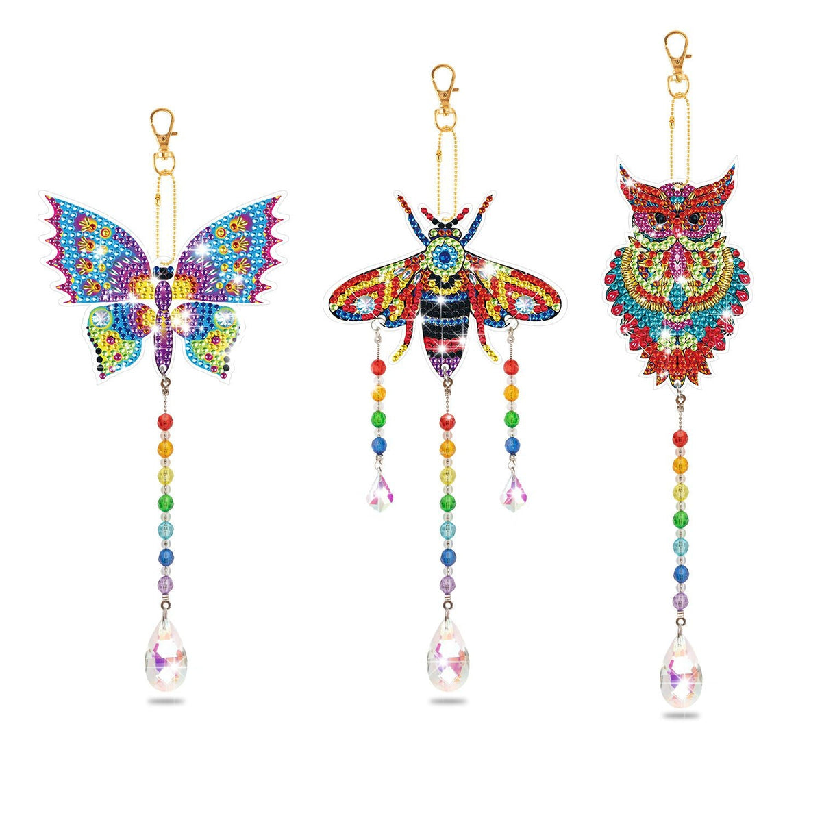 Crystal Craft Wind Chime 5D Double Sided DIY Diamond Art Painting Hanging Decor