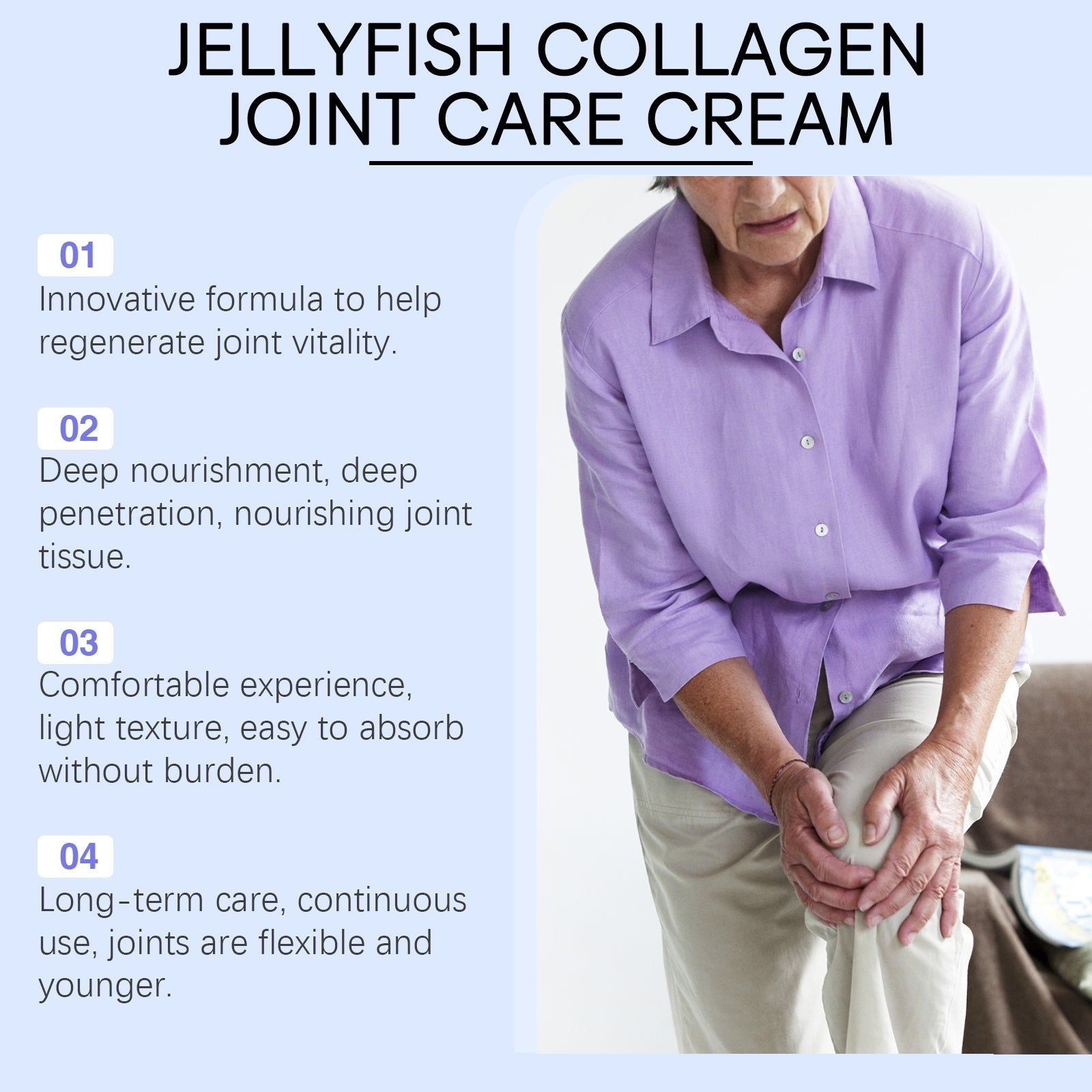 Collagen Joint Care Cream, Pain Relief, Swelling, Flexibility, Natural Joint Support ,20g