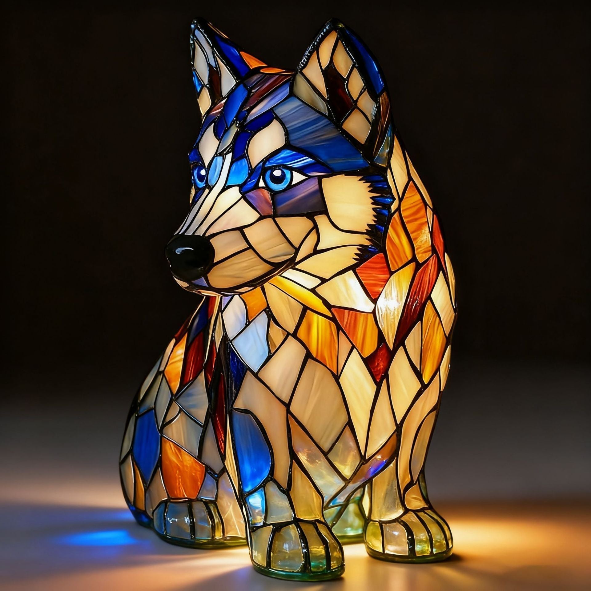 Resin Bunny LED Night Lamp Rabbit Table Decor