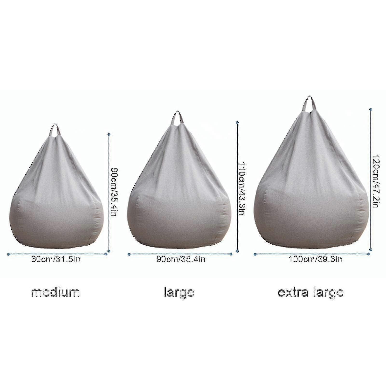 New Extra Large Bean Bag Chairs Couch Sofa Cover Indoor Lazy Lounger For Adults Kids Sellwell-cca zxin