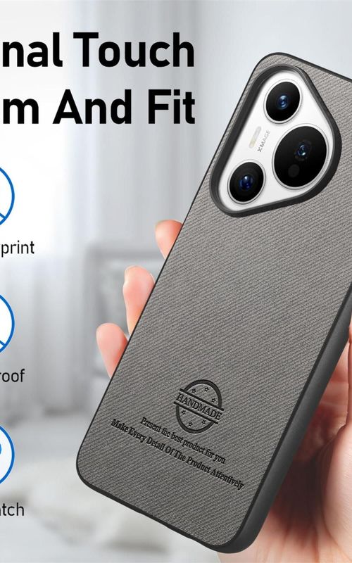 Twill Fabric Leather Phone Case For Huawei Pura 70