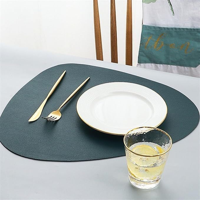 6pcs PU Placemats Non Slip Insulation Place Mats Set For Table