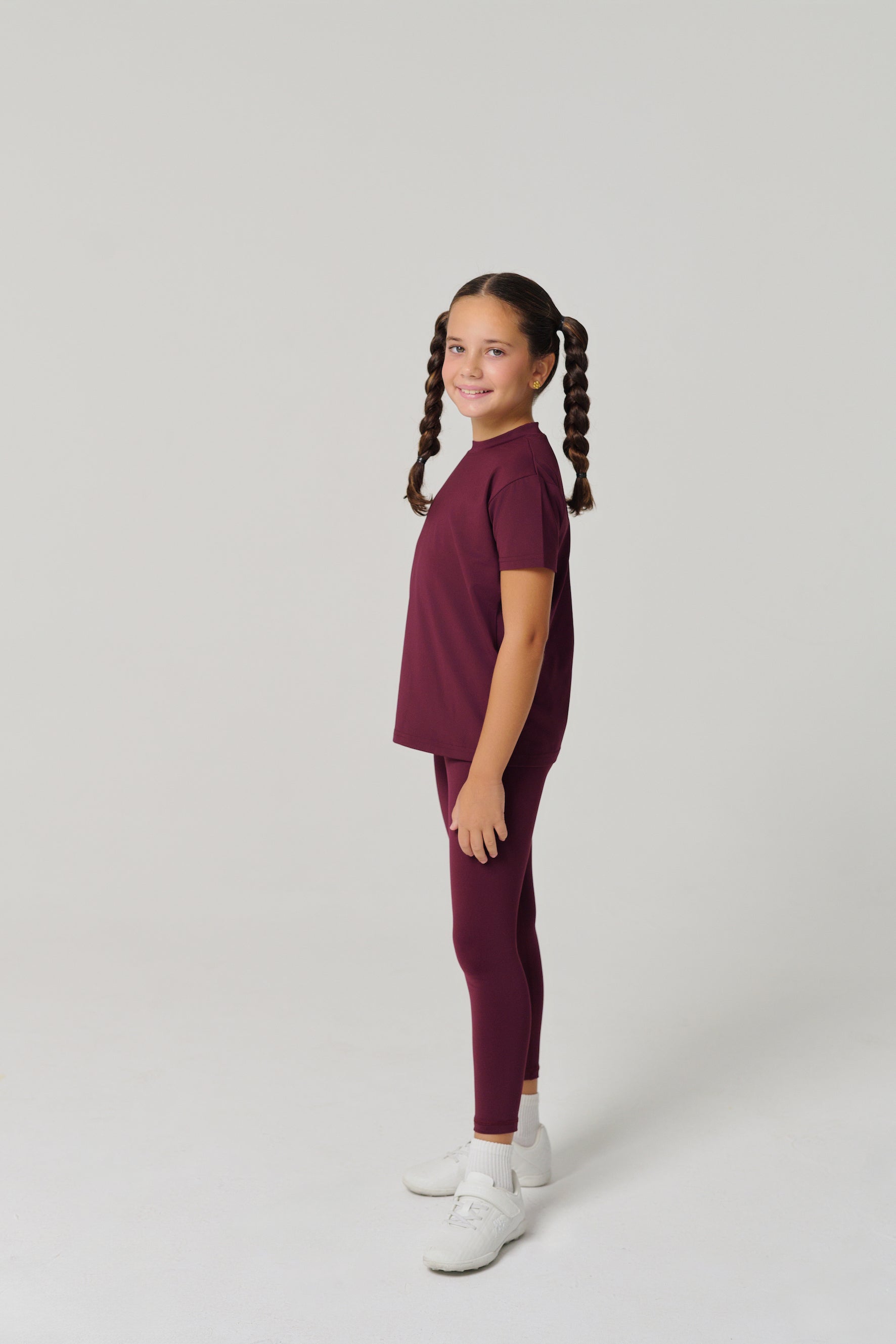 بنطال ضيق كلاسيكي للأطفال من MULU - كستنائي