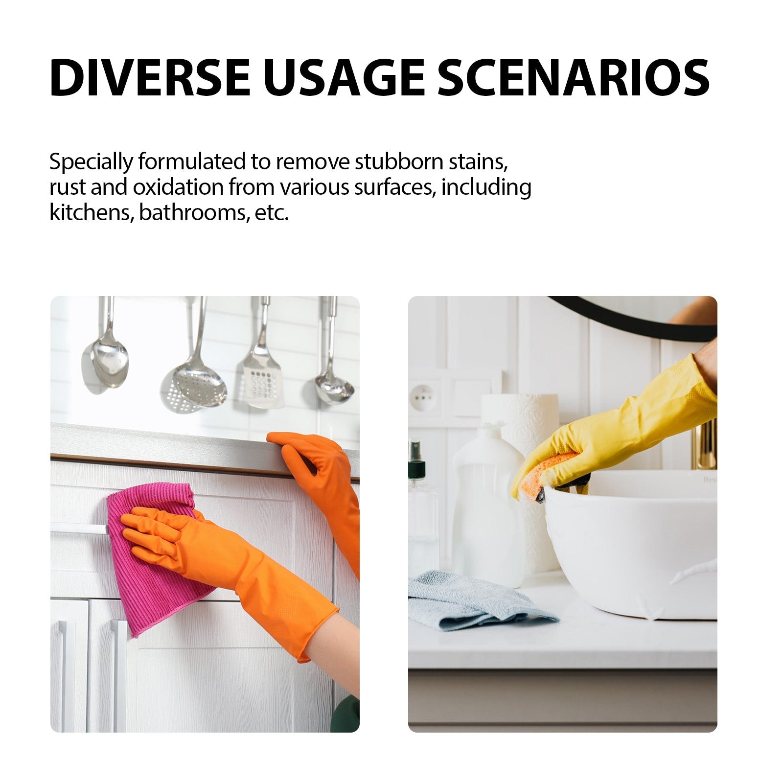 Decontamination Cleaning Spray, Rust & Stain Remover for Kitchen, Bathroom, and Metal Surfaces ,100ml