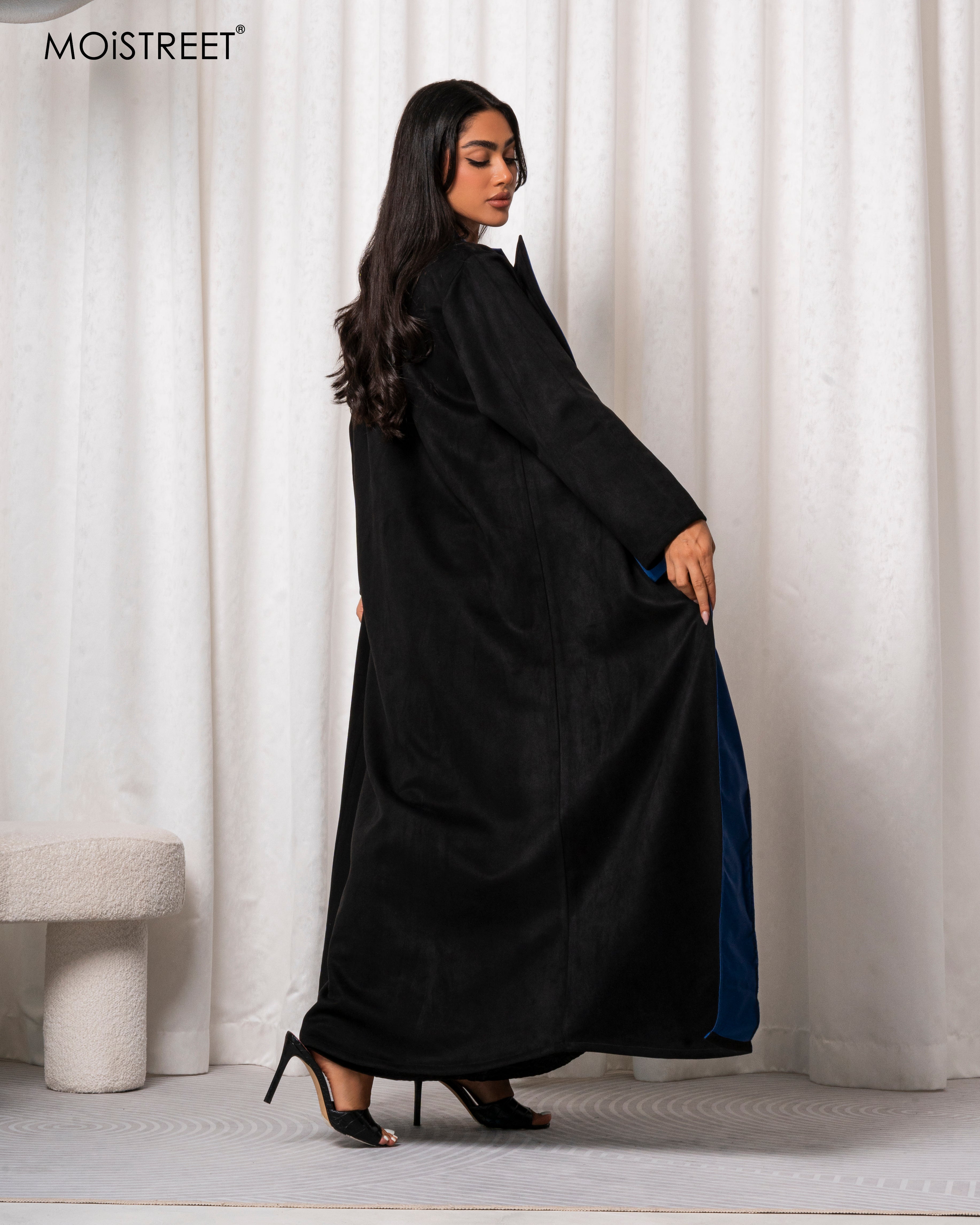 MOiSTREET Handmade Suede Shamua Abaya