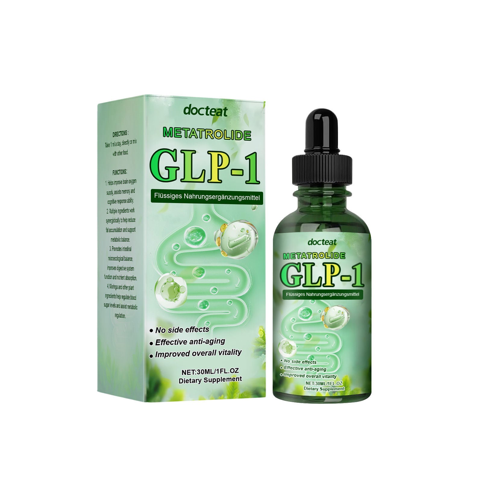 Boost Your Body Care, GLP-1 Drops for Appetite Control, Energy & Digestion ,30ml