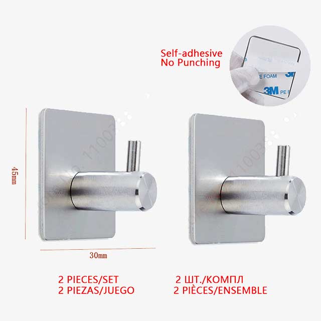 2 Pcs/Set Wall Mount Toilet Towel Paper Holder - Durable, Space-Saving Bathroom Organizer
