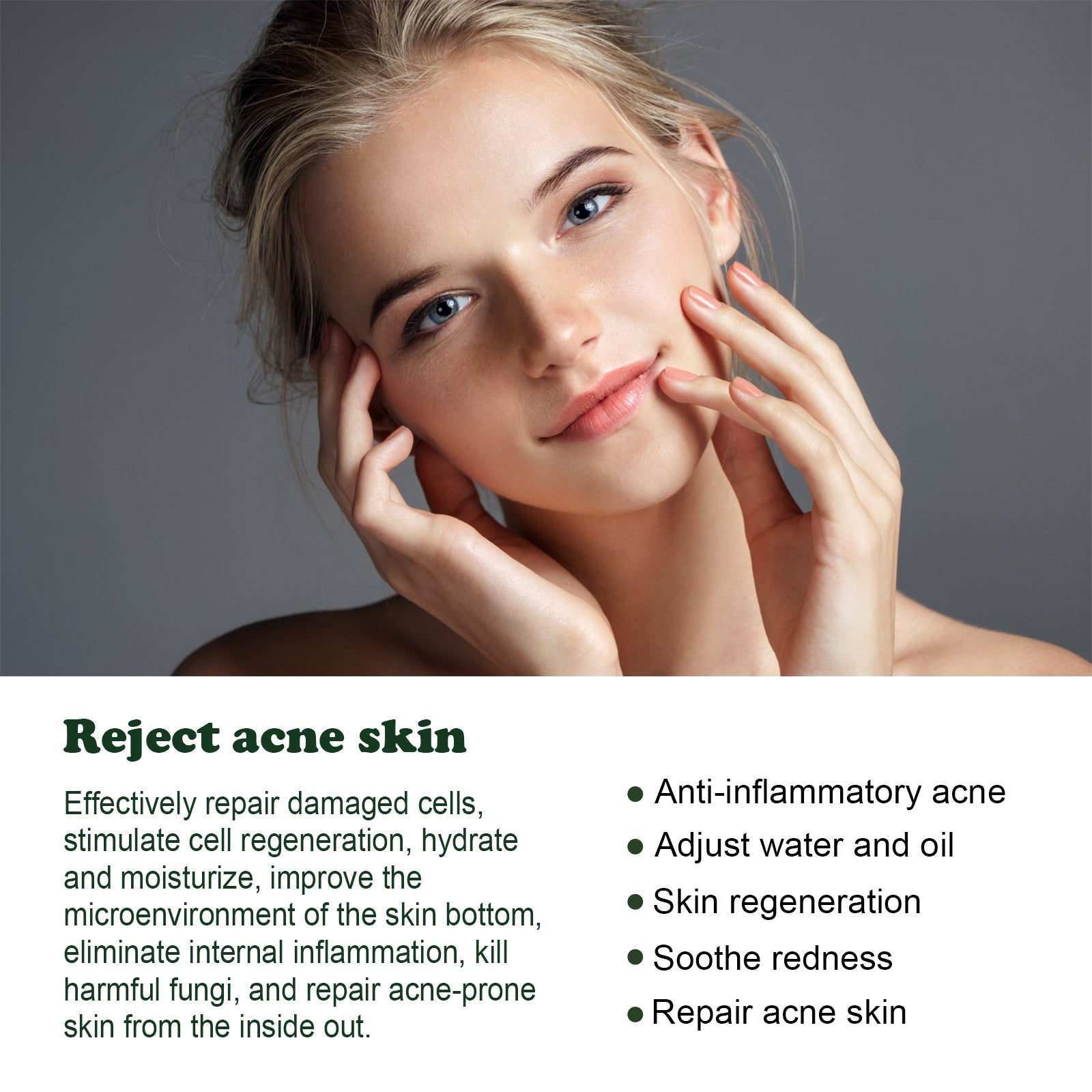 Clear Acne and Nourish Skin with Tea Tree Acne Repair Essence, Oil Control, Skin Healing ,30ml