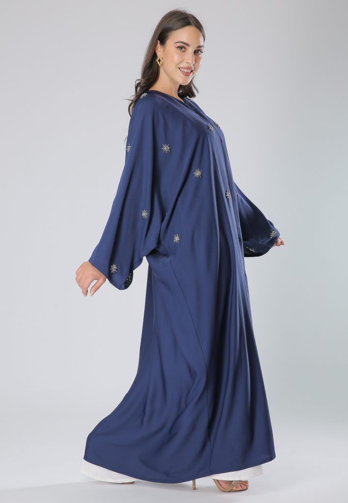 MOiSTREET Crepe Sequins Embellished Featuring Abaya