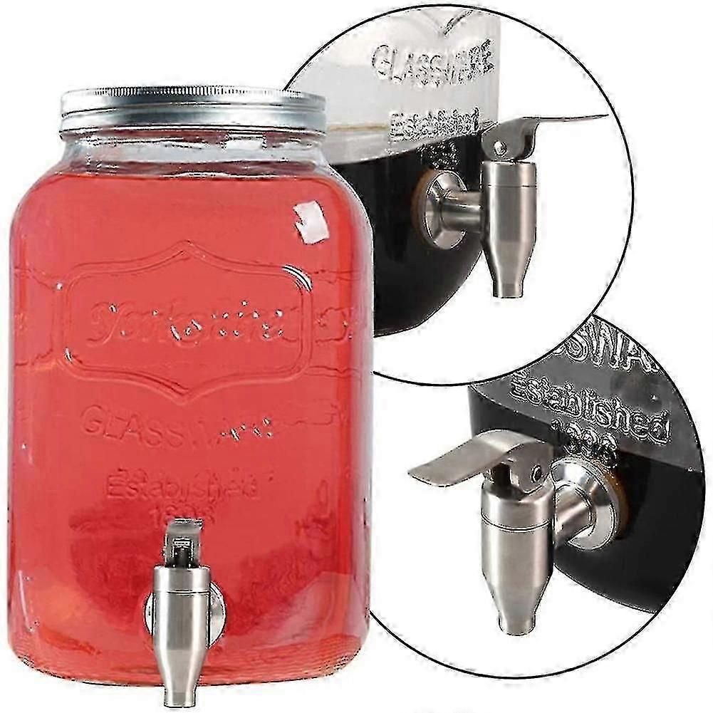 Stainless Steel Beverage Water Drink Dispenser Durable Replacement Push Style Spigot Fcet,2 Pack