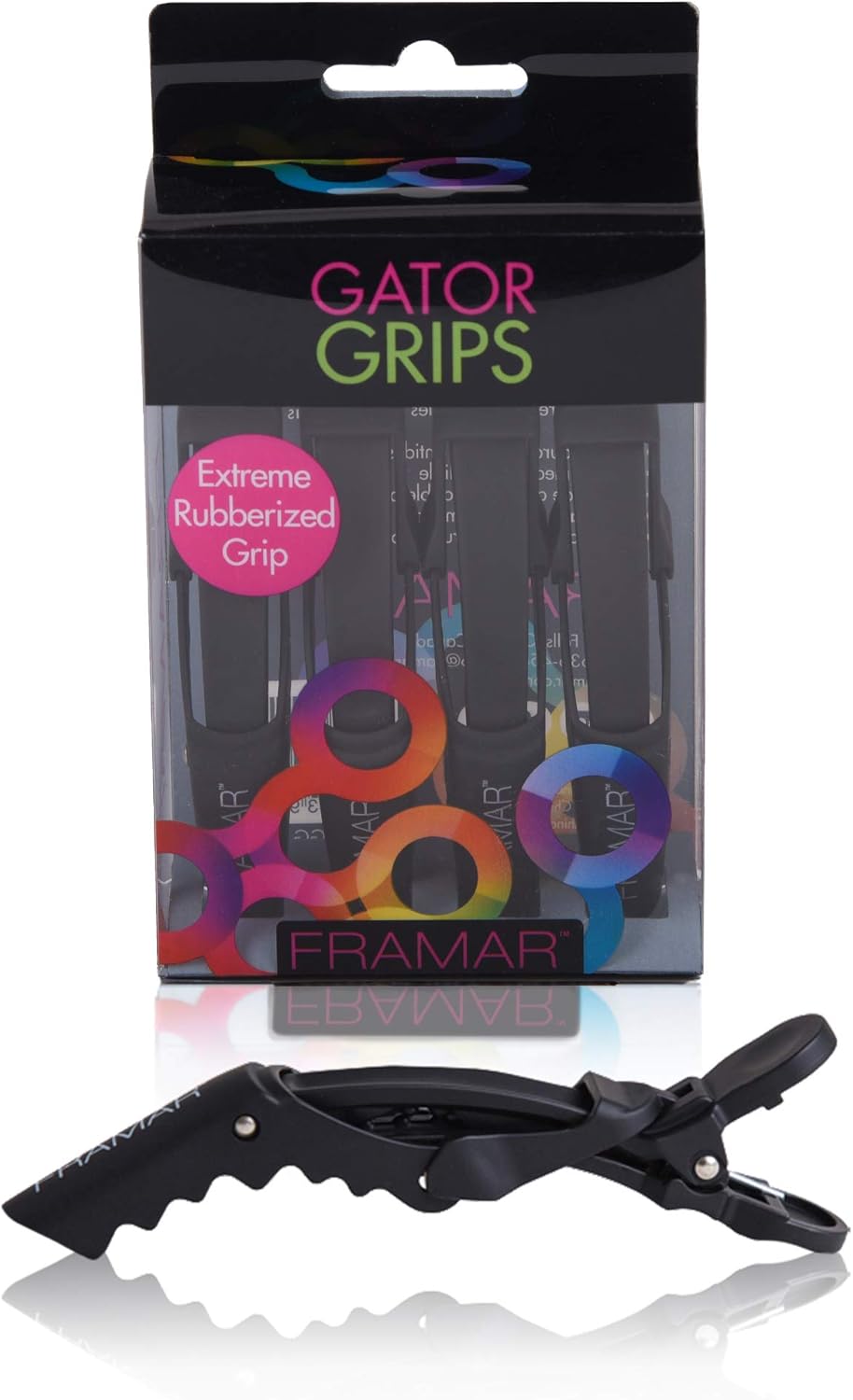 Framar Gator Grips Hair Clips, Pack of 4