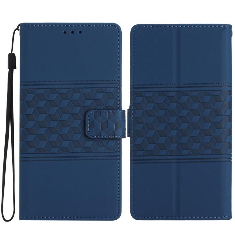 For iPhone 18 Pro Max / iPhone 17 Pro Max Diamond Embossed Skin Feel Leather Phone Case
