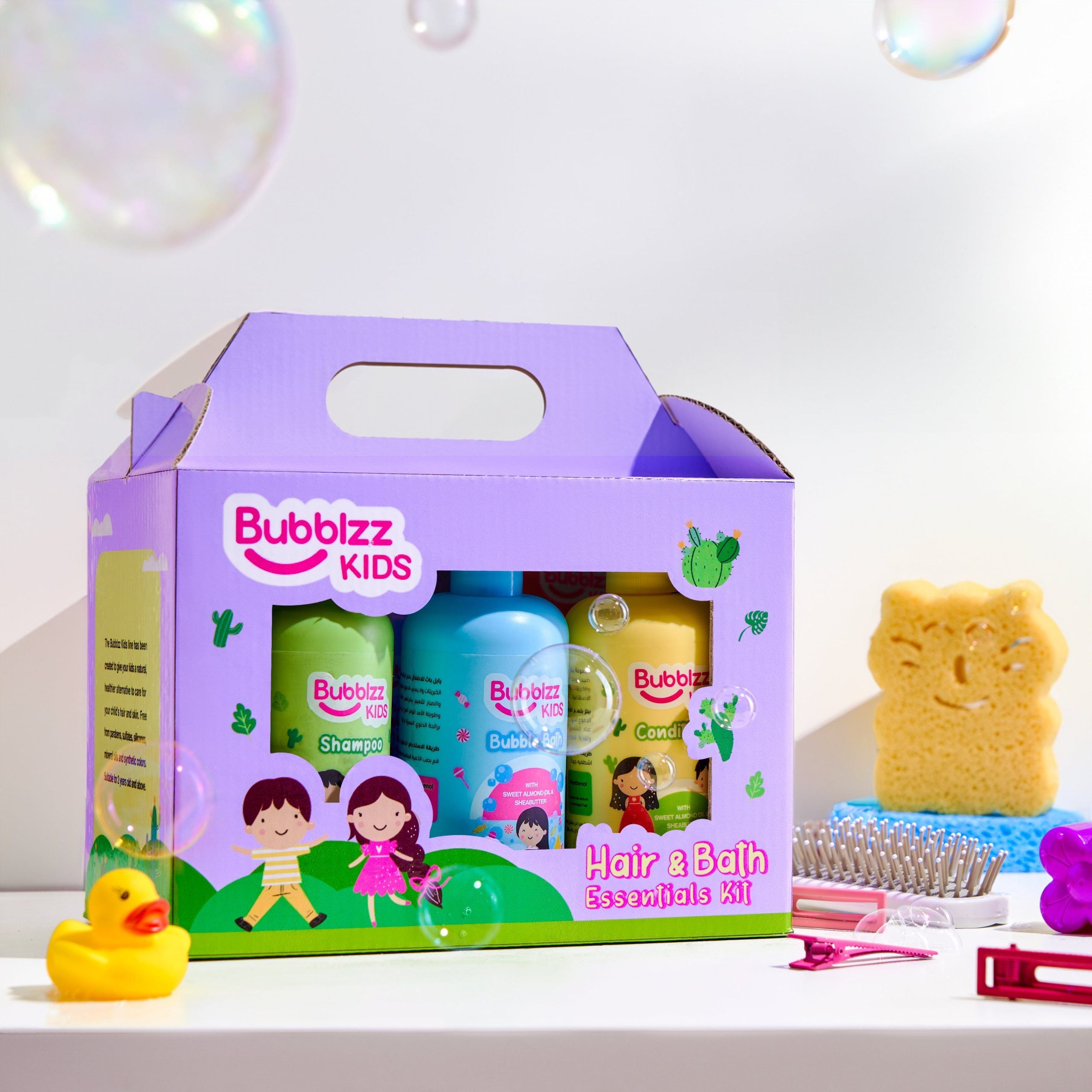 Bubblzz Kids Hair &amp; Bath Essentials Kit