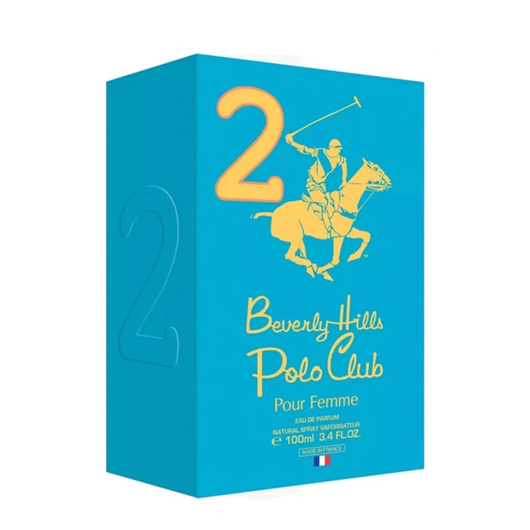 Beverly Hills Polo Club No. 2 Eau de Parfum for Women, 100ml - Makasib Offer