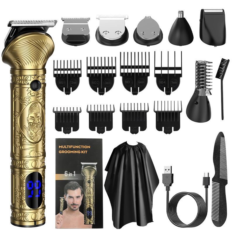 Hair Clipper Kit with 8 Guide Combs