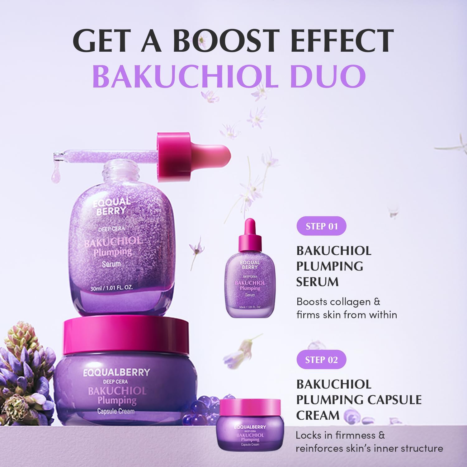 مصل Eqqualberry Bakuchiol Plumping Serum 30 مل