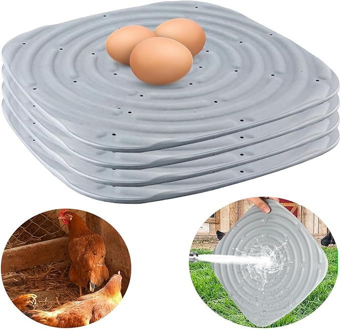 4 Pack Chicken Nesting Pads for Chicken Coop Washable Nesting Box Pads for Laying Eggs