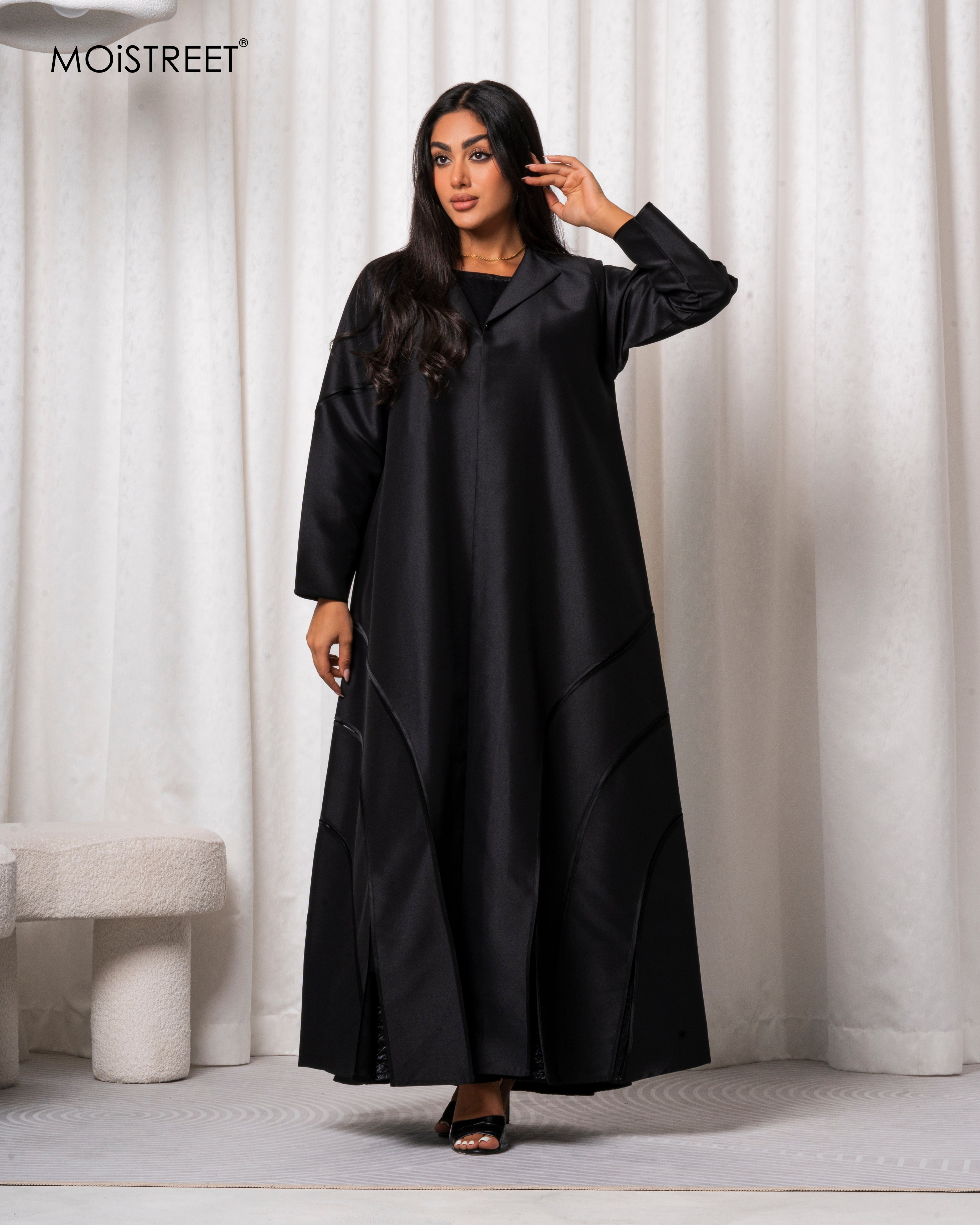 MOiSTREET Handmade Victoria Satin Abaya