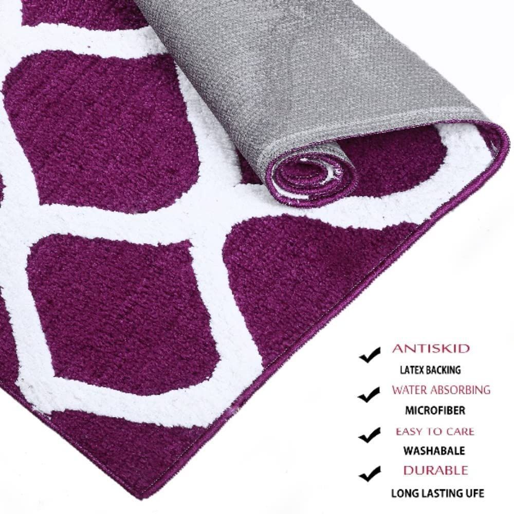 AIESY® Modern Microfiber Anti Slip haggy Soft Bathmat