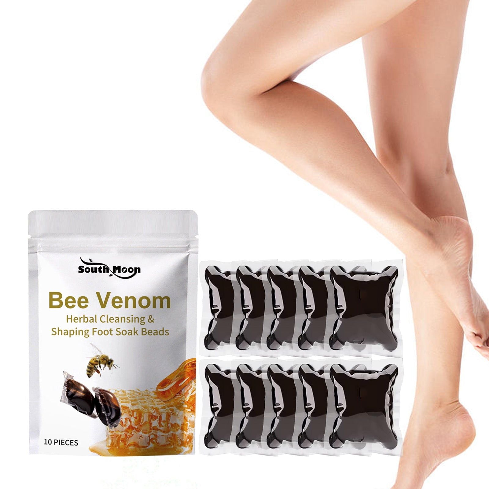 Revitalize Your Feet with Bee Venom Foot Gel, Anti-Swelling, Moisturizing, Body Detox ,7pcs