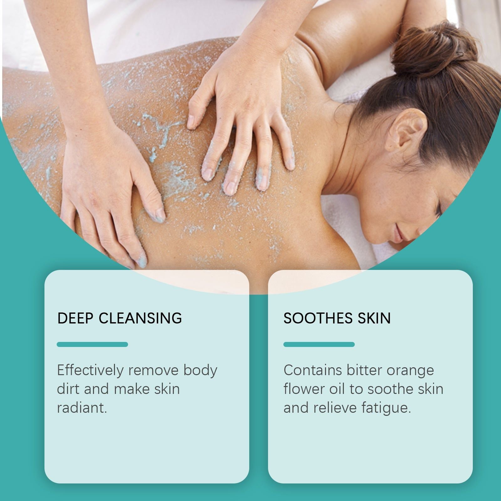 Bath Sea Salt, Body Cleansing, Moisturizing, Ginseng & Peppermint, Refreshing Skin ,120g