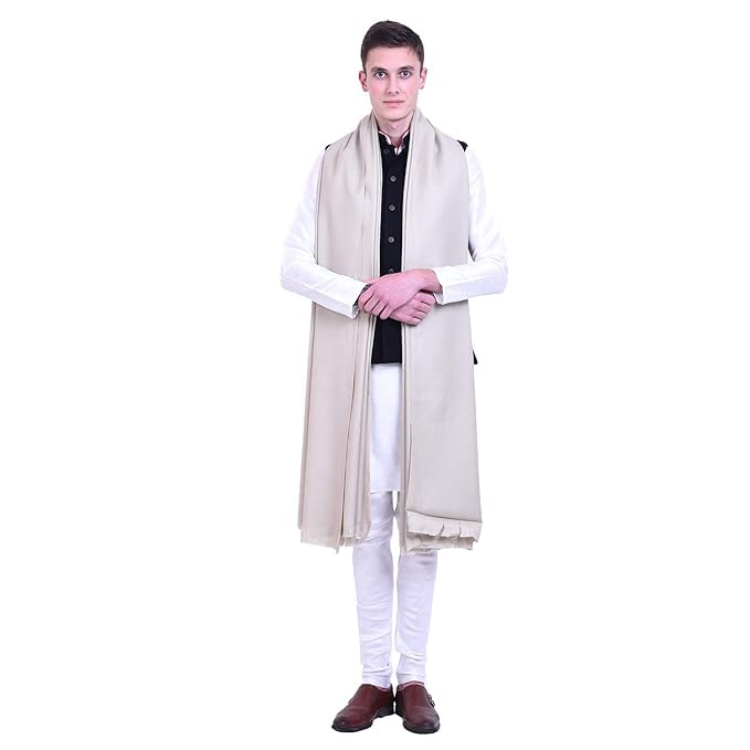 Men's Woven Pure Wool Shawl