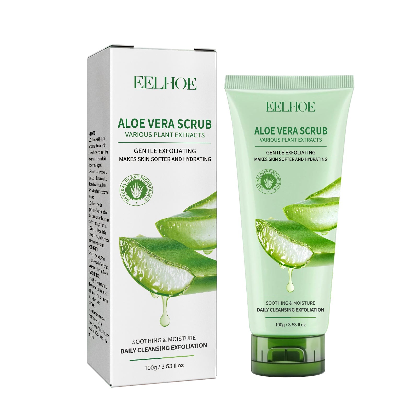 Aloe Vera Body Exfoliation Scrub for Deep Cleansing, Brightening, Acne Marks ,100g