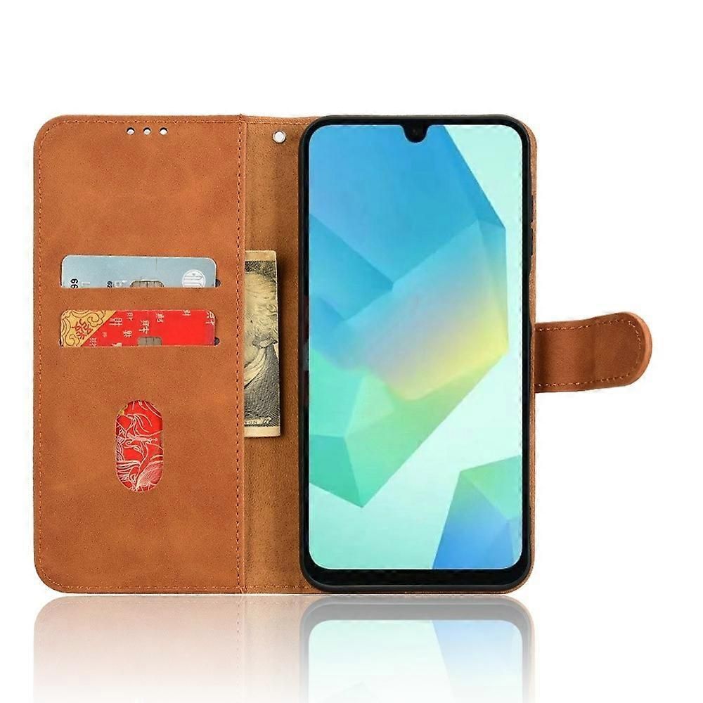For Samsung Galaxy A16 5G Leather Case Skin-Feel Anti-Drop Wallet Flip Phone Cover